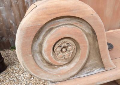 Restoration of teak bench