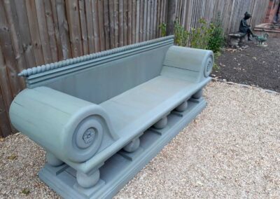 Restoration of teak bench