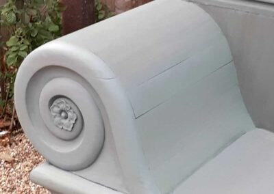 Restoration of teak bench