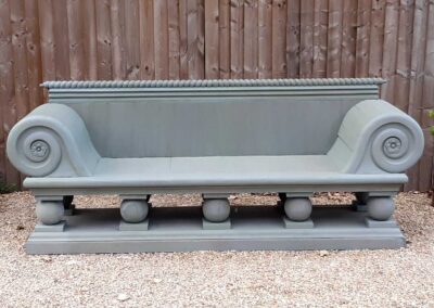 Restoration of teak bench